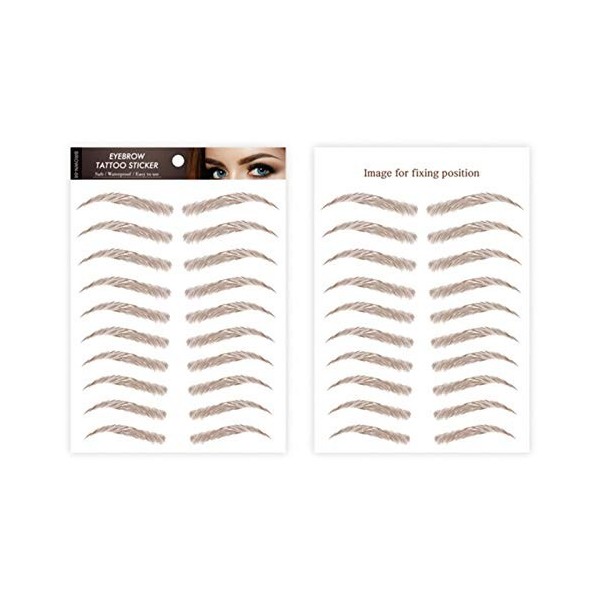 6D Imperméable Autocollant De Sourcil Brun Écologique Pour Sourcils Hair-like Authentic Eyebrows Pour Femmes Comfy Paresseux 