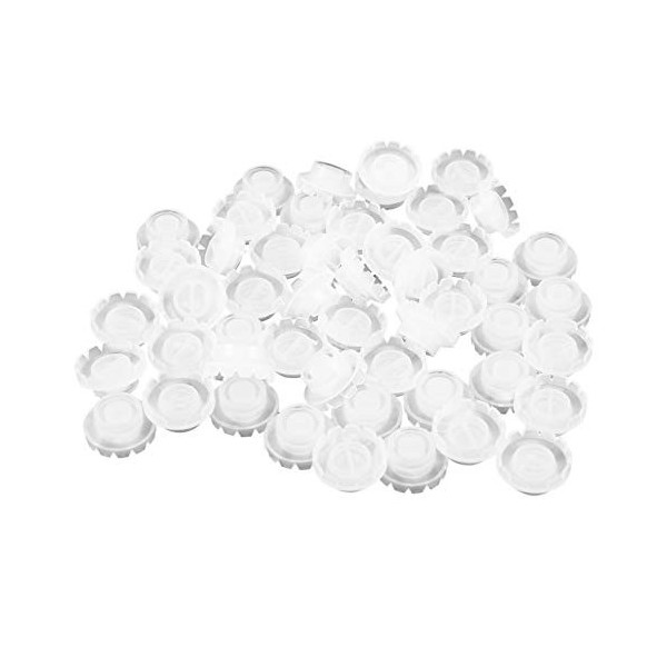 Monumen 50Pcs Support de Colle Pour Cils Individuels Greffe de Cils Tasse de Fleurissement Anneau Support D de Cils Adhesif