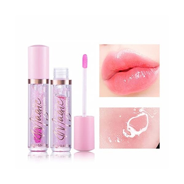 Gloss à lèvres permanent, hydratant, transparent, nourrissant, brillant à lèvres changeant chaud, huile à lèvres, 2 ml A, ta