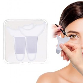 C/Y Pochoirs Eyeliner Cils - Bobine de Cils - Eyeliner Stencils Wing Tips, Silicone Eyeliner Aid, Mascara Drawing Aid, Lipsti