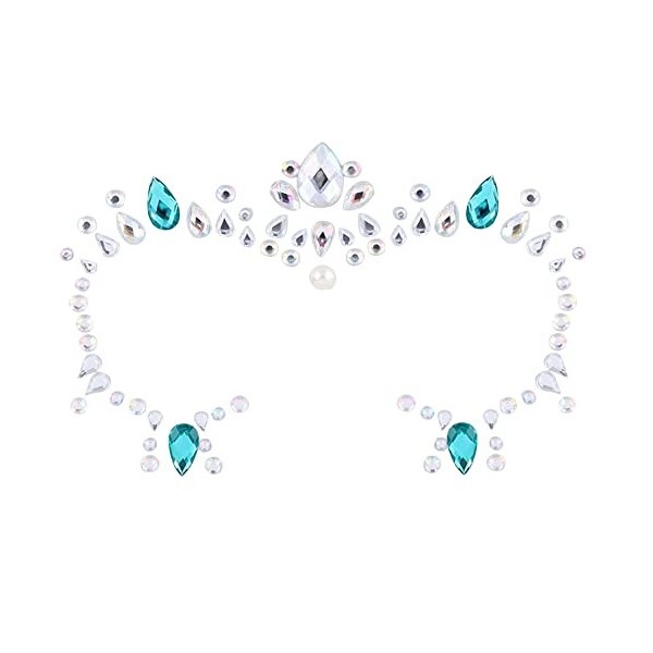 Liummrcy Strass Visage, Strass Autocollant Visage, Gemmes de Visage joyaux de Bijoux Tatouages Cristal joyaux Pleurs de Visag