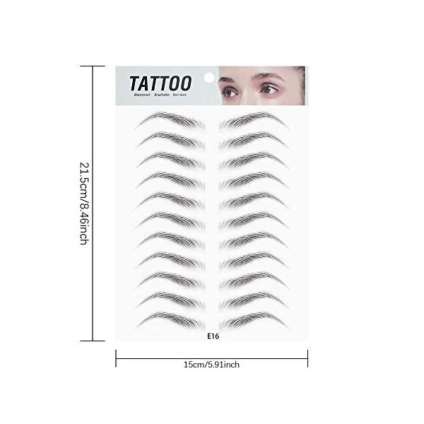 2 Pcs Magic 4D Hair-like Authentic Eyebrows Grooming Shaping Makeup Brow Shaper Brow Stickers Tattoo False Eyebrows Grooming 