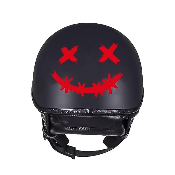 Autocollant de casques de sourire - Autocollants imperméables et décoratifs Smile Face pour voitures | Autocollant drôle de v