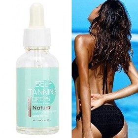 Autobronzant Gouttes Eau Bronzante pour Corps Visage Correction de Couleur Autobronzant Eau Autobronzante sans Soleil