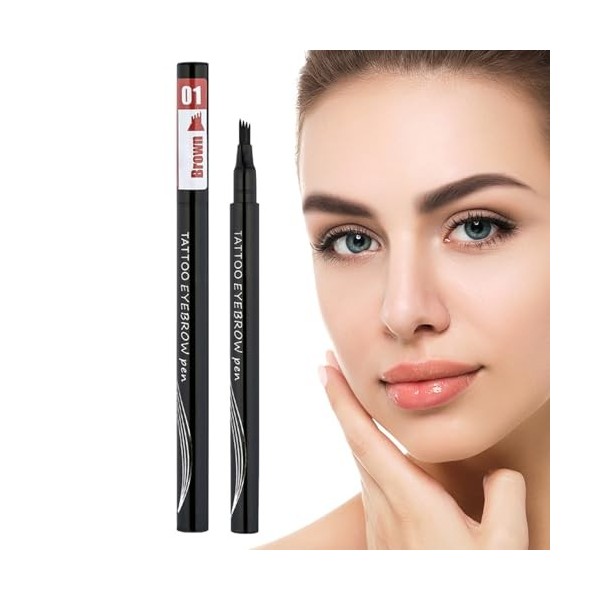 Stylo à sourcils étanche | Stylo contour des sourcils longue durée et imperméable | Produits de beauté pour jeunes filles pou