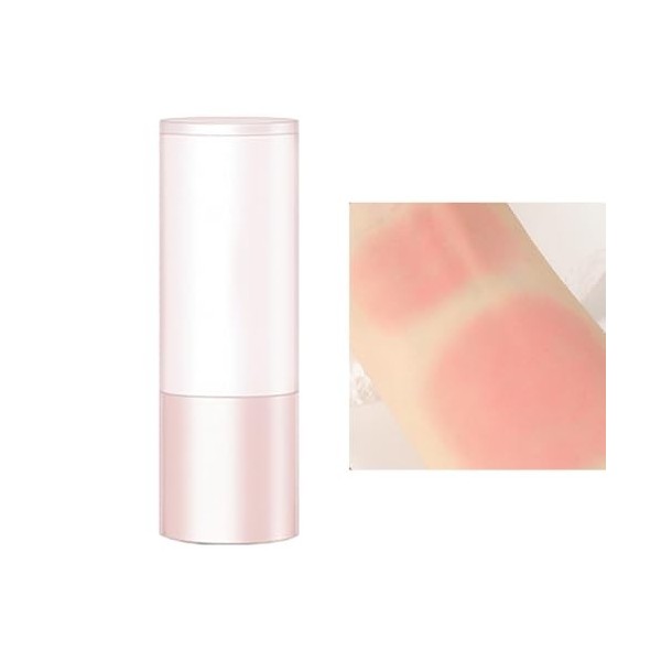 Stick Blush pour Joues | Blush rose lisse multi-usage avec tête éponge | Teinte de joues pour le maquillage des joues, des lè