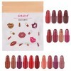 Niktule Rouge à lèvres 18 Couleurs Mini Pill | pilules Rouge à lèvres -sules | Maquillage Rouge à lèvres imperméable Longue d