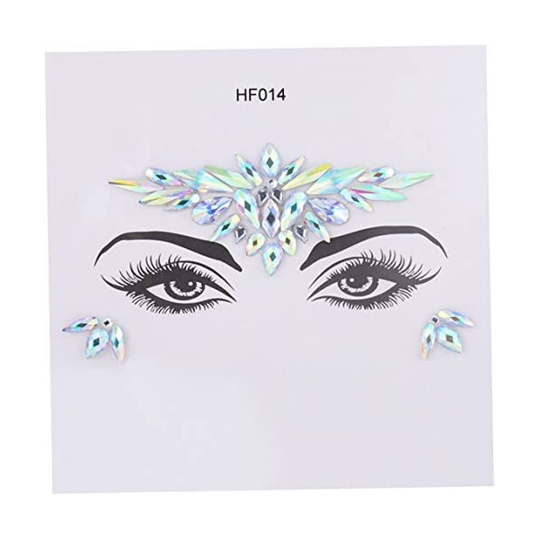 Face Jewels Tattoo Crystal Gems Tears Glitter Face Eyes Stickers pour costume Femme Face 1 Gemmes Face Stickers, Face Gems pa