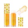 Fruit Series Lip Oil Glass Lip Gloss à lèvres hydratant transparent Exfoliant Baume à lèvres Lightenings Lines 5 ml Set de ro