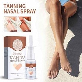 Spray bronzant rapide | Spray nasal autobronzant rapide 30 ml | Maquillage cosmétique Deep Sunless Tanning Mist pour un bronz