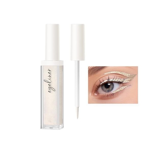 Eye-liner liquide,Eye-liners pailletés - Eyeliner scintillant imperméable longue durée, fard à paupières brillant pour femmes