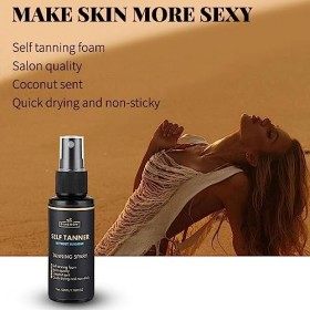 Huile de bronzage - Huile Autobronzante,Brume visage autobronzante dapparence naturelle, brume bronzante visage pour et plag