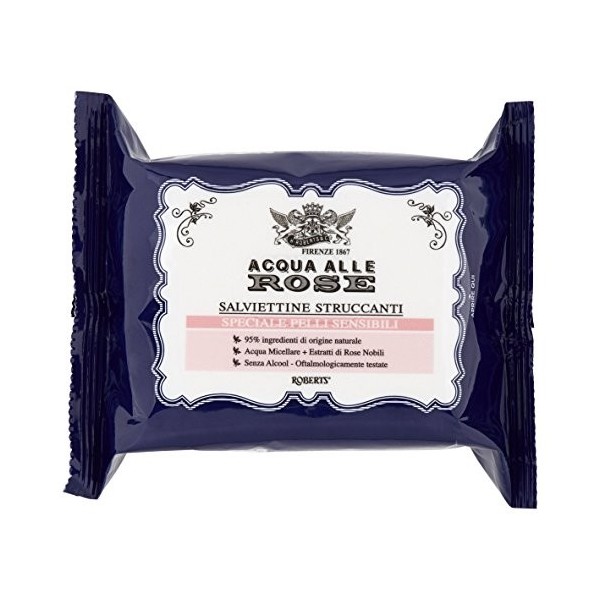 Acqua alle Rose Lingettes Démaquillants, peaux sensibles - confection 6x160g