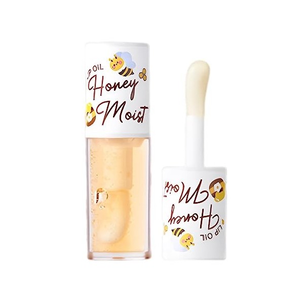 Clear Lip Oil Gloss - Huile Repulpante Pour Les Lèvres Hydratante | Huile Pour Les Lèvres Hydratante Antiadhésive Longue Duré