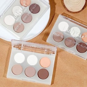 bronzer - Bronzer Highlighter Blusher Matte Contour Makeup Palette 6 Couleurs - Pigment Highlighter Contouring Blusher Poudre