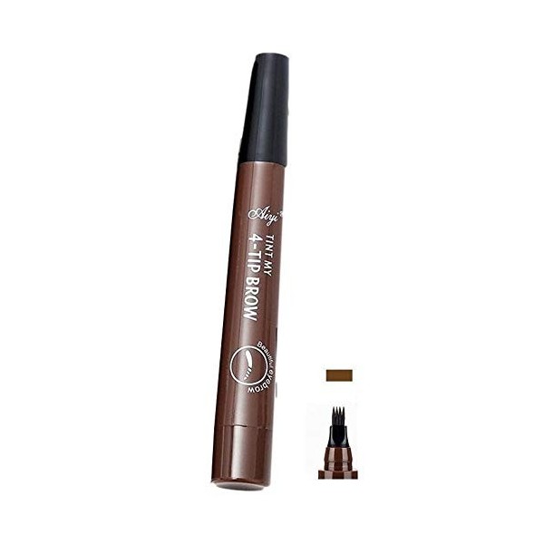 Stylo de tatouage des sourcils 3D Microblading Crayon à sourcils Étanche Pointe de fourche Crayon à sourcils Longue durée Pro