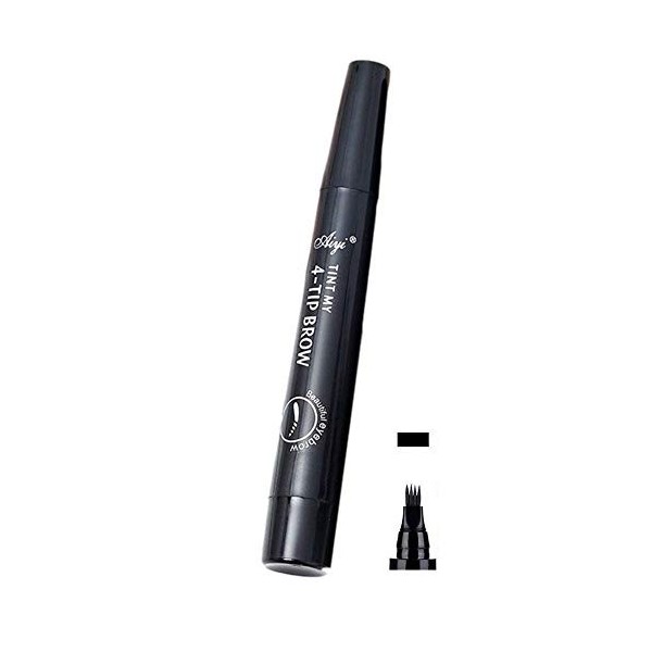 Stylo de tatouage des sourcils 3D Microblading Crayon à sourcils Étanche Pointe de fourche Crayon à sourcils Longue durée Pro