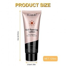 LOPHE Soin Visage Auto-Bronzant, 125ML High-Tech de Nuit Auto-Bronzant Déstressant, Crème Bronzante Autobronzant instantané p