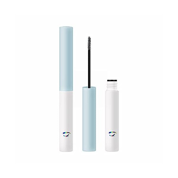 Mascara à cils bio - Imperméable et durable - Pour le maquillage des cils - En silicone - Blanc - Taille unique