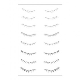 Grappes de cils inférieurs,Cils inférieurs de dessin animé naturels, style bande dessinée - Cils inférieurs résistants à la t