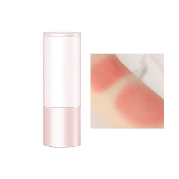 Stick Blush pour Joues | Blush rose lisse multi-usage avec tête éponge - Stick contour pour le maquillage des joues, des lèvr