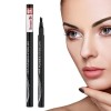 Stylo à sourcils étanche | Stylo de contour des sourcils Crayon résistant à la transpiration - Fournitures de contour des sou