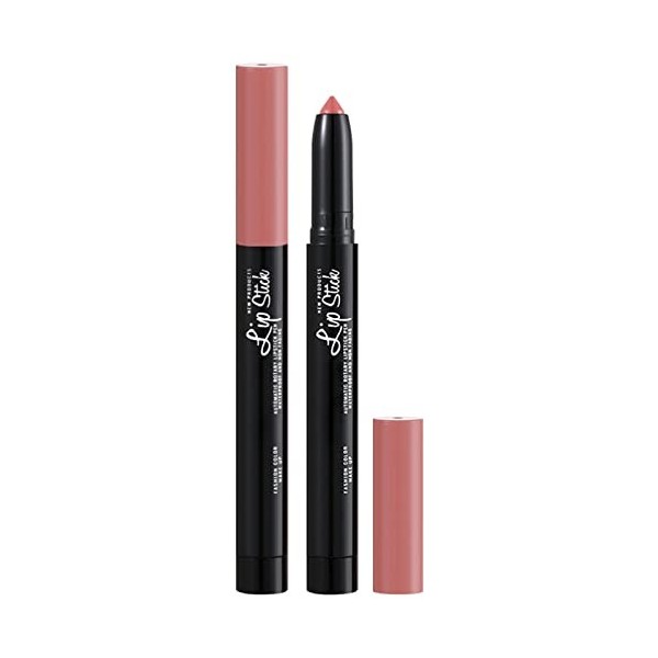 Stylo à lèvres avec rouge à lèvres féminin - Rose avec crayon à lèvres automatique - Ne se décolore pas - Ne se décolore pas 