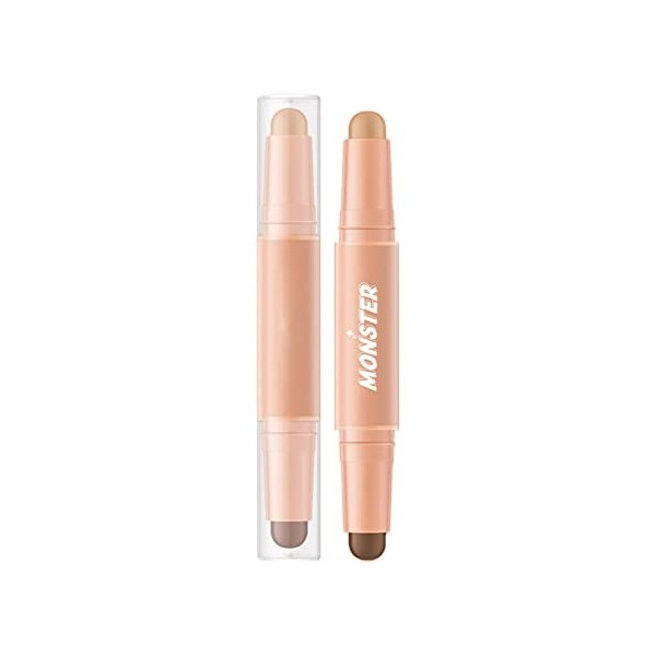 Colorant Pour Gloss En Cher Bâton de contouring 4 couleurs Double bâton Bâton de maquillage Contouring Concealer Highlight Bâ