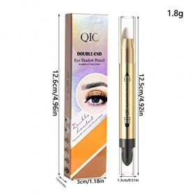 Bâton de fard à paupières, bâton éclaircissant à double tête, pinceaux de maquillage pour les yeux, bâton éclaircissant pour 