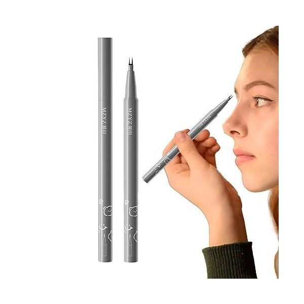 Doublure de cils inférieurs à double pointe - Crayon eye-liner imperméable anti-taches | Eyeliner liquide Super fin, stylo na