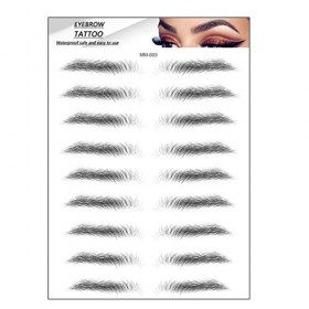 Ailes Sourcils Sourcils Authentique Autocollant semblable aux cheveux Shaping Brow Makeup 6D Shaper Grooming Champignon Costu