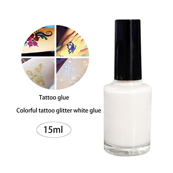 1PC Glitter White Glue, Visage Glitter Glue, Adhésif Cosmétique Peau-amical Corps Décorations Temporaire Glitter Poudre Colle