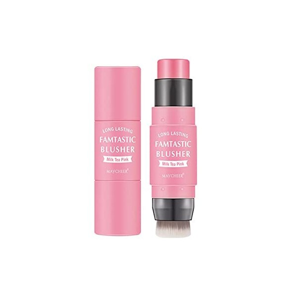 Rosixehird Bâton pour Les Joues, MaquWaterproof avec, Multi-bâtons 2 en 1 pour Joues teintées Yeux lèvres, Fard à Joues crème