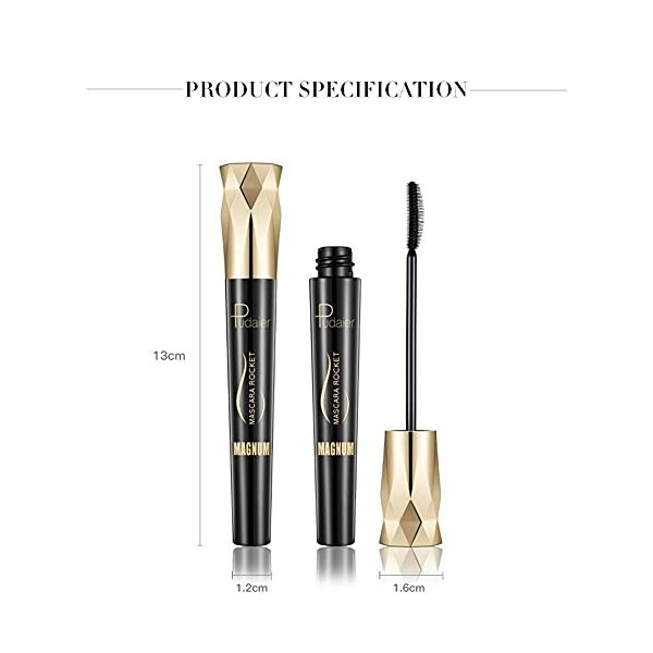 Mascara pour cils en fibre de soie 4D Mascara allongeant bio noir long curling cils imperméables maquillage pour les yeux