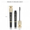 Mascara pour cils en fibre de soie 4D Mascara allongeant bio noir long curling cils imperméables maquillage pour les yeux