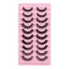 Soin Cils Naturel Style populaire Strip Lashes Private Labels Faux Mink Eyelash Extension Strip Deep Curl Eyelash Yeux Collan