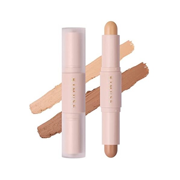 Bâton Surligneur - Contouring Stick, Illuminateur Contouring, Bâton Contour 2 En 1 Professional Makeup Stick Highlight & Cont