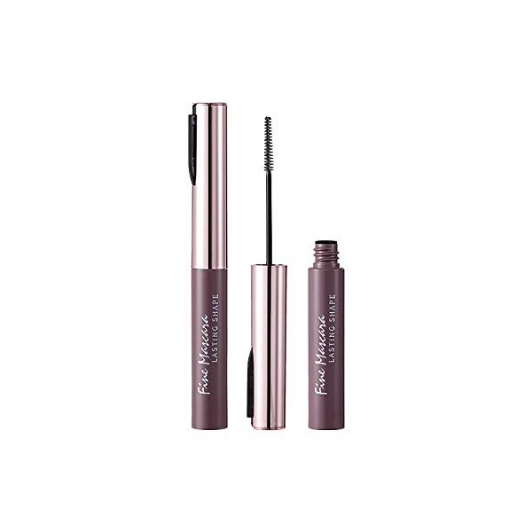 YUAEEEN Fibre Mascara Imperméable Noir, Mascara Fin À Deux Peignes Magic Brush Tête de Brosse Deux en Un, Mascara À Leau Lon