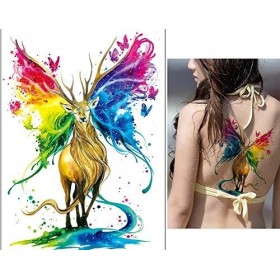 Tatouage temporaire cerf mousse tatouage élan tatouage animal faux tatouage festival tatouage km168