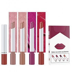 Lot de 4 rouges à lèvres cadeau long rouge à lèvres hydratant Ensembles de changement de température des lèvres velours polar