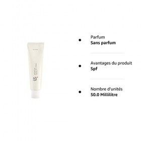 Beauty of Joseon Crème solaire Rice Probiotics SPF 50+ aux extraits de riz.