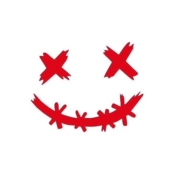 Sticker sourire casques de moto,Décalcomanies décoratives de visage de sourire pour des voitures imperméables | Funny Smile B