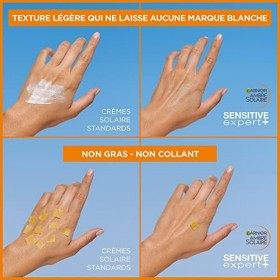 Garnier Ambre Solaire Sensitive Expert+ - Spray Solaire Hypoallergénique Adulte - Très Haute Protection FPS50+ - Non Gras & N