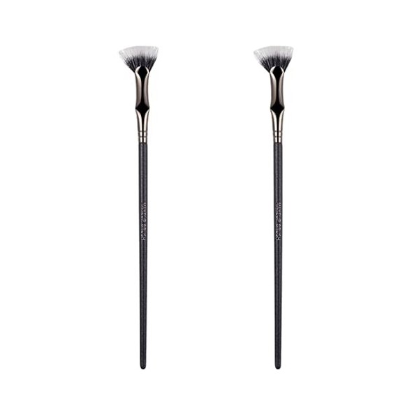 Brosses de mascara 2pcs Brusque de ventilateur de mascara pour les cils Broussins de maquillage en forme de venti