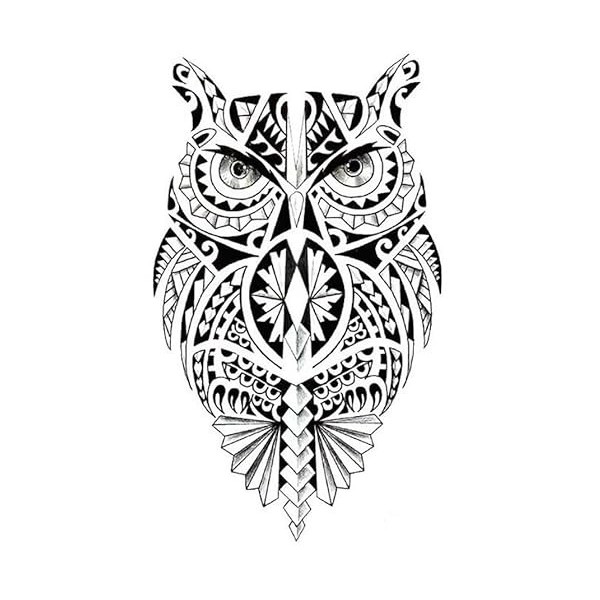 Tatouage temporaire hibou AL033 