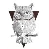 Tatouage temporaire hibou AL033 
