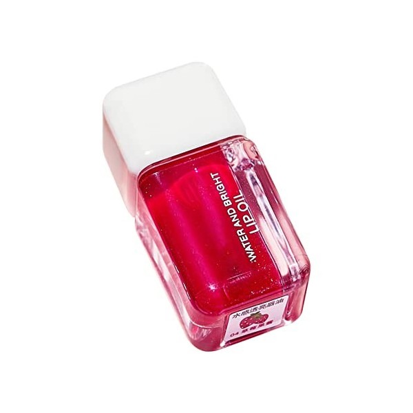 Gel à Lèvres Hydratant Vitamine E Huile de Rose Musquée Chewing-Gum Cerise Fraise Hydratant Hydratant 3ml Action Lipstick D,