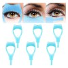 Mascara Shield Lot de 6 protections dapplication de cils 3 en 1 réutilisables pour mascara Bleu