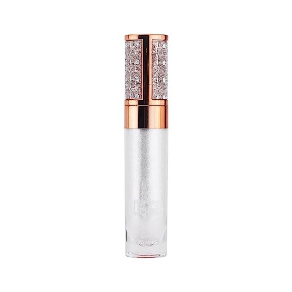 Fard à Paupières Jaune Rouge Liquide Nacré Lâché Vers de Soie Illumine lOmbre à Paupières 4ml Glitter Fard à Paupières Argen