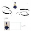 Bindi BD16 Lot de 3 autocollants style bohème et tribal Bleu/jaune transparent